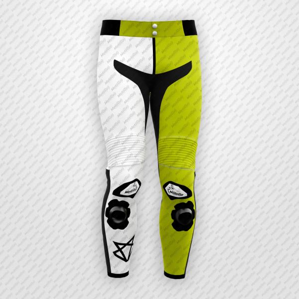 Pantalon Moto Blanc VR46 Team Ducati – Cuir Premium
