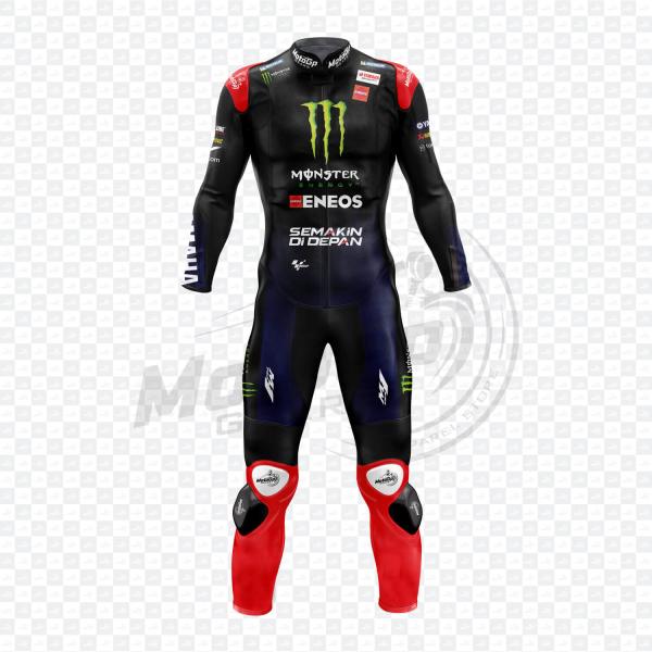 Traje Fabio Quartararo Monster Energy Black en Cuero