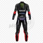 Fabio Quartararo Monster Energy Schwarzer Lederanzug