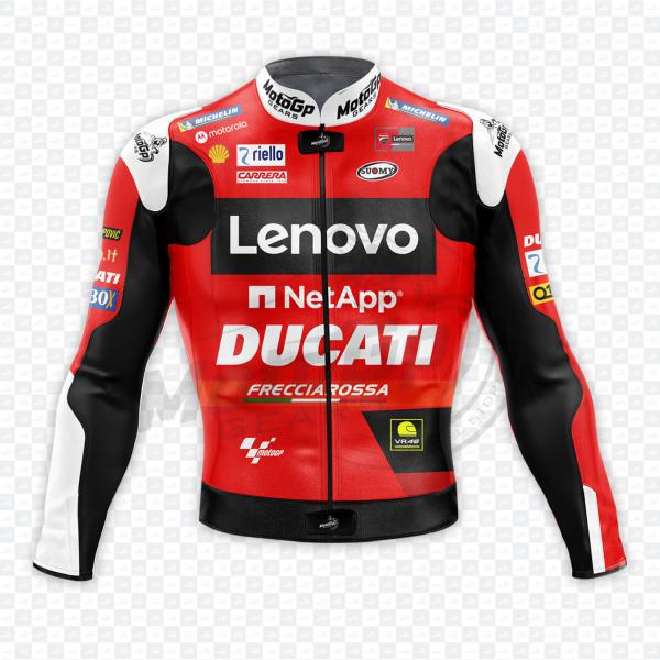 Francesco Bagnaia Ducati Motorcycle Leather Jacket – 2022 MotoGP Edition