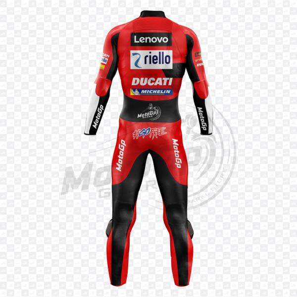 Francesco Bagnaia Ducati Biker Lederanzug