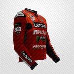Veste de Course Francesco Bagnaia 2025 Lenovo Ducati MotoGP – Cuir Premium Certifiée CE