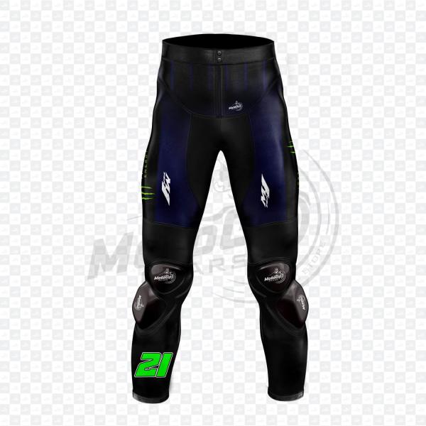 Tuta Moto Franco Morbidelli Monster Yamaha in Pelle