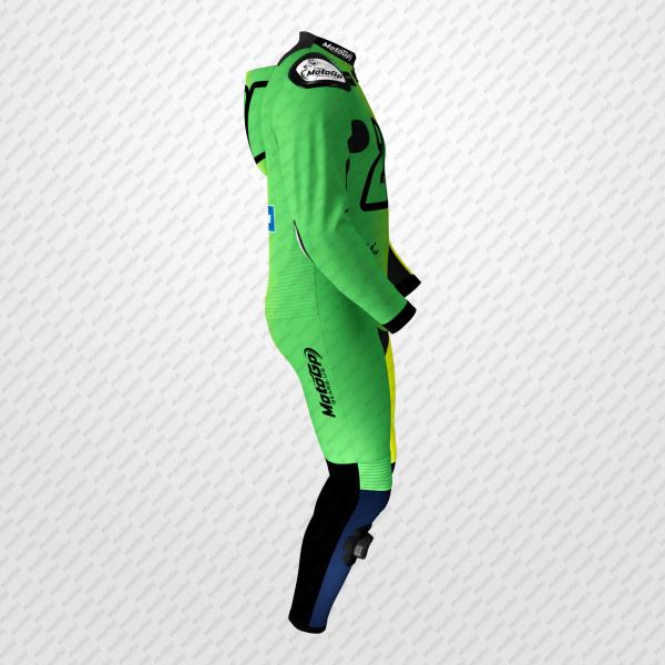 Monster Energy Pro Green Leder-Rennanzug – Franco Morbidelli 2024 Edition