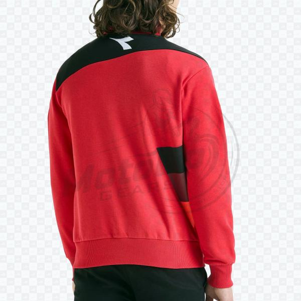 Felpa Ducati Rossa con Mezza Zip – Sweatshirt Promozionale