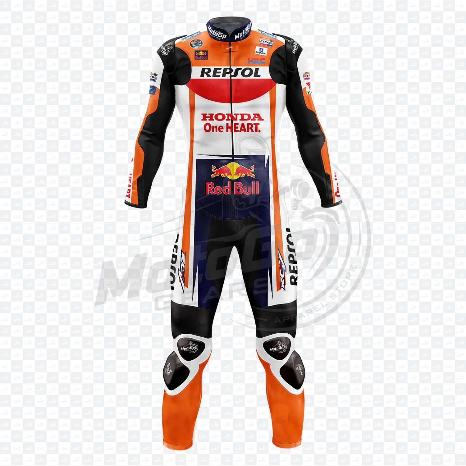 Honda Dani Pedrosa 2018 Repsol Echter Leder Motorradanzug