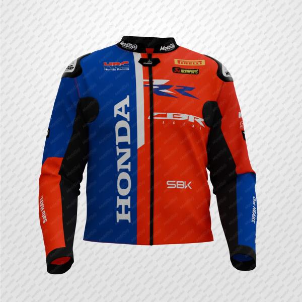 Iker Lecuona Honda Motorcycle Racing SBK Jacket 2025 – Premium Leather CE-Certified Race Jacket