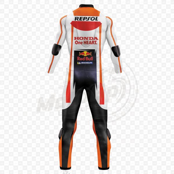 Honda Dani Pedrosa 2018 Repsol Echter Leder Motorradanzug