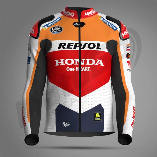 Honda Repsol New 2024 Motorcycle Racing Leather Jacket