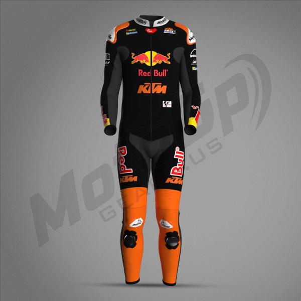 Black n Orang Jack Miller KTM Red Bull 2024 Racing Suit