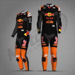 Black n Orang Jack Miller KTM Red Bull 2024 Racing Suit