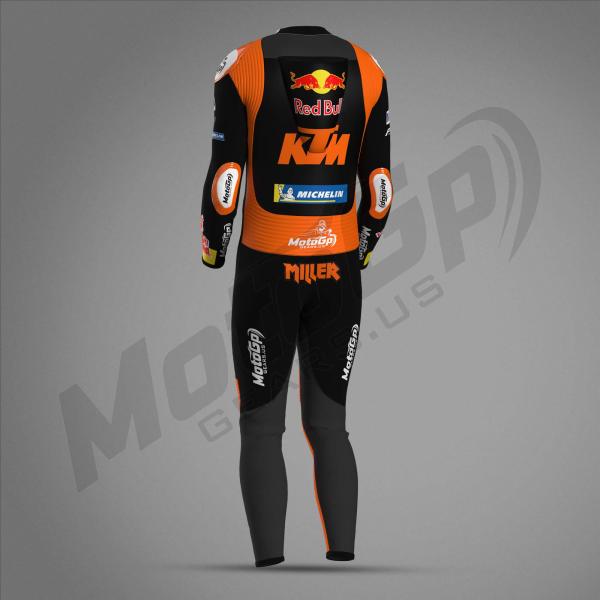 Black n Orang Jack Miller KTM Red Bull 2024 Racing Suit