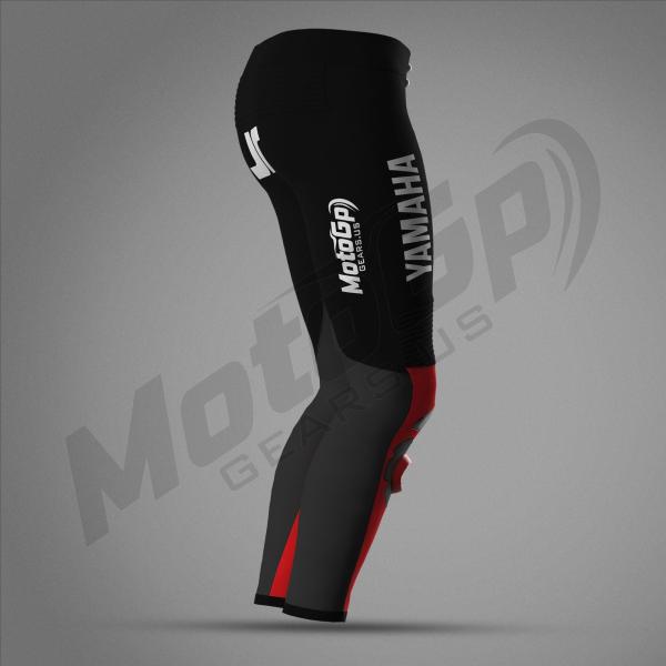 Pantalon de course Jonathan Rea Winter Test 2024 Yamaha – Cuir avec Protection CE
