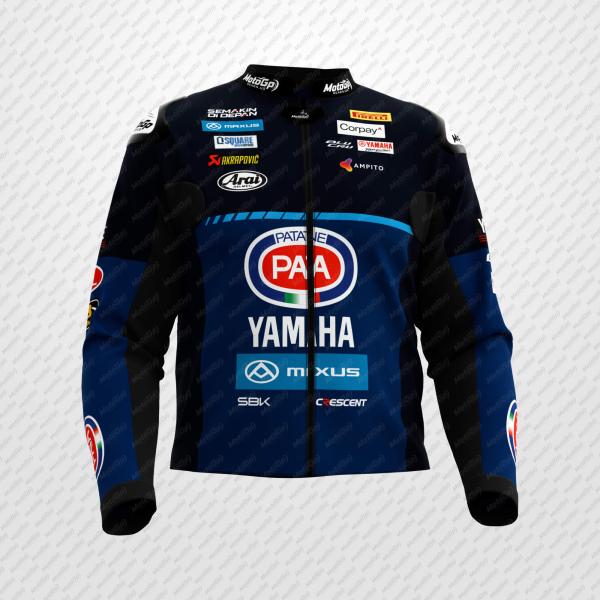 Jonathan Rea Yamaha SBK 2025 MotoGP Leather Jacket – Professional Racing Protection Gear