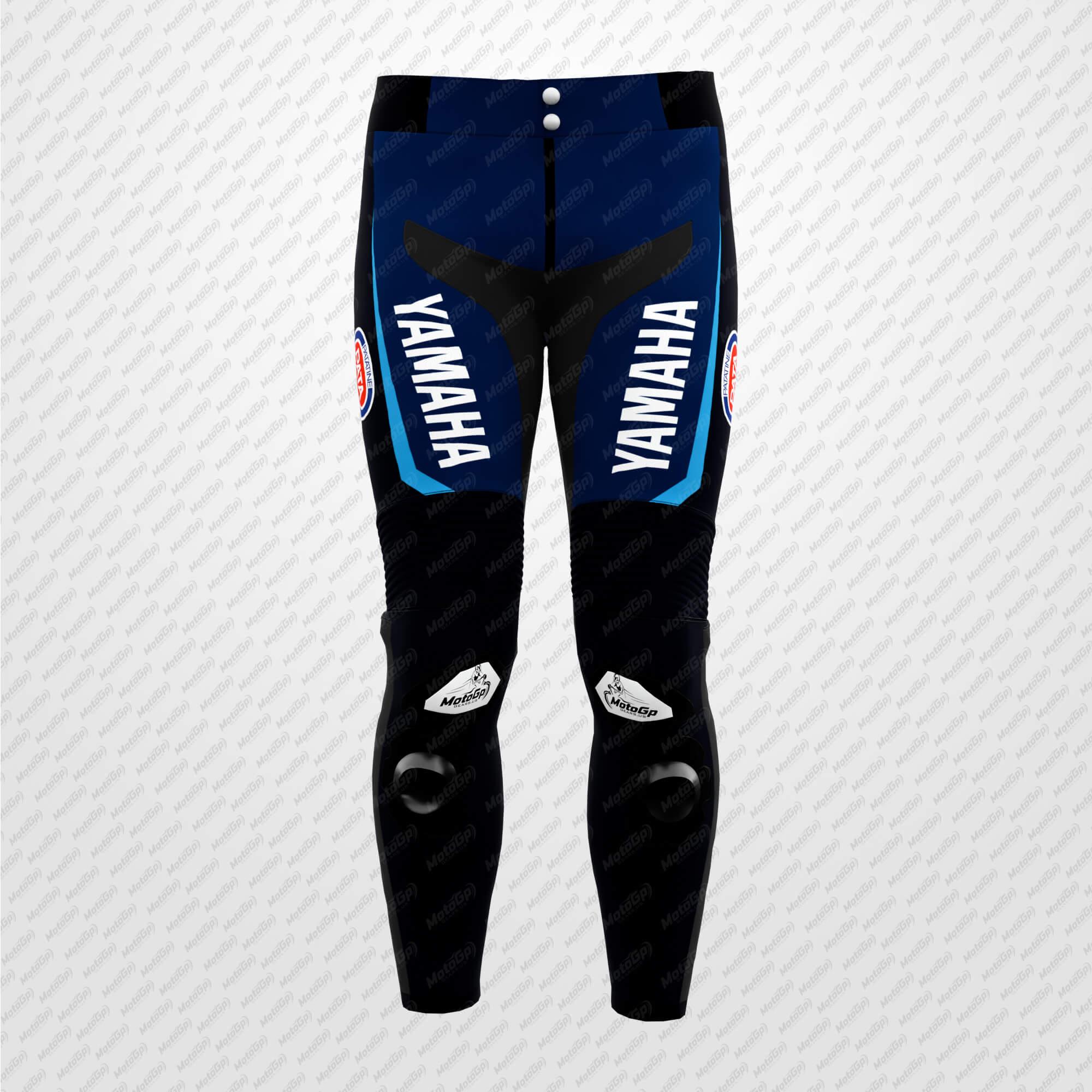 Pantalon en Cuir Jonathan Rea Yamaha SBK 2025 – Sur Mesure