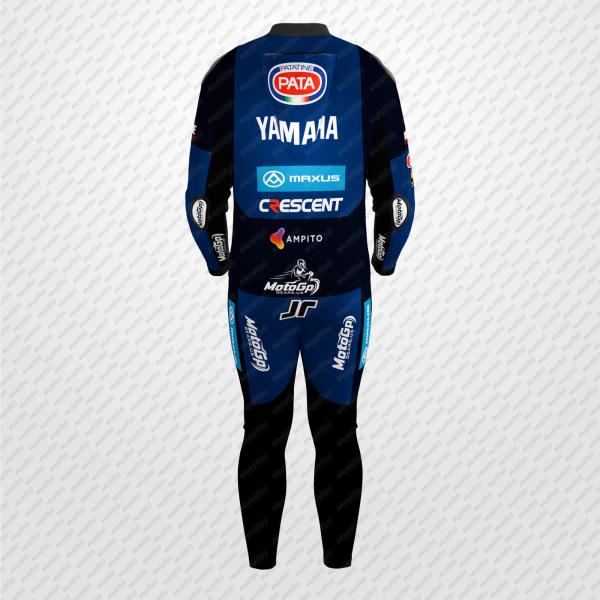 Combinaison en Cuir Jonathan Rea Yamaha SBK 2025 – Sur Mesure
