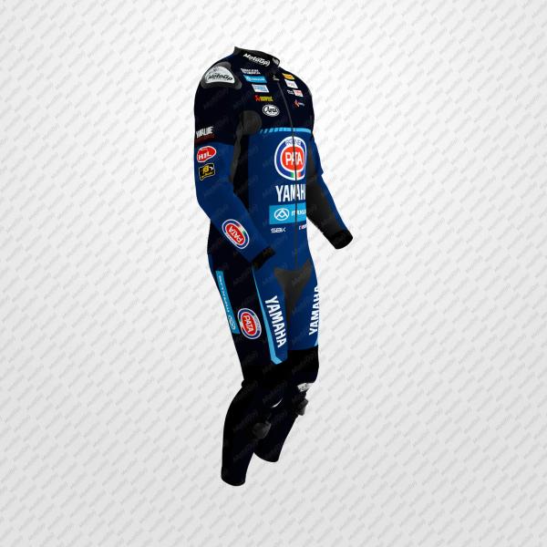 Traje de Cuero Jonathan Rea Yamaha SBK 2025 – Equipo Profesional MotoGP