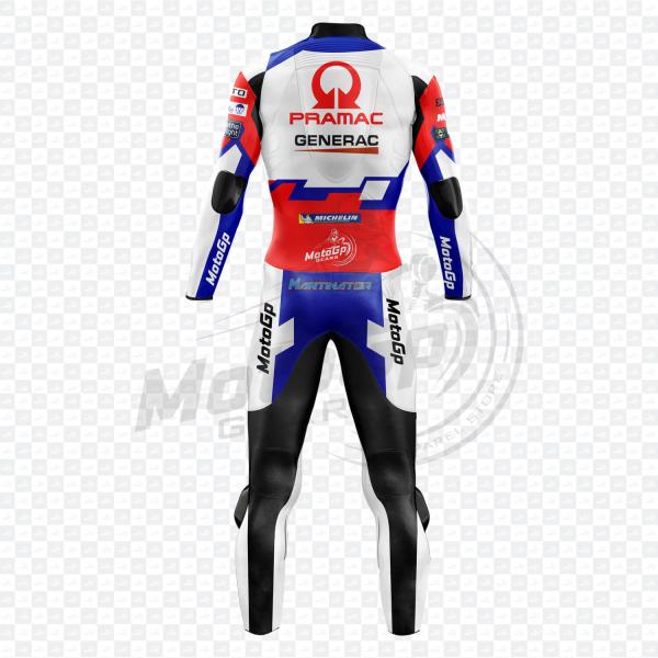 Combinaison Cuir Jorge Martin Ducati Biker Blanc