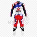 Combinaison Cuir Jorge Martin Ducati Biker Blanc