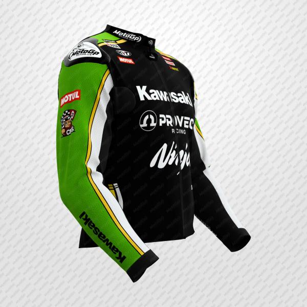Veste en Cuir Alex Lowes Kawasaki Ninja Racing Noire – Pro Rider Edition