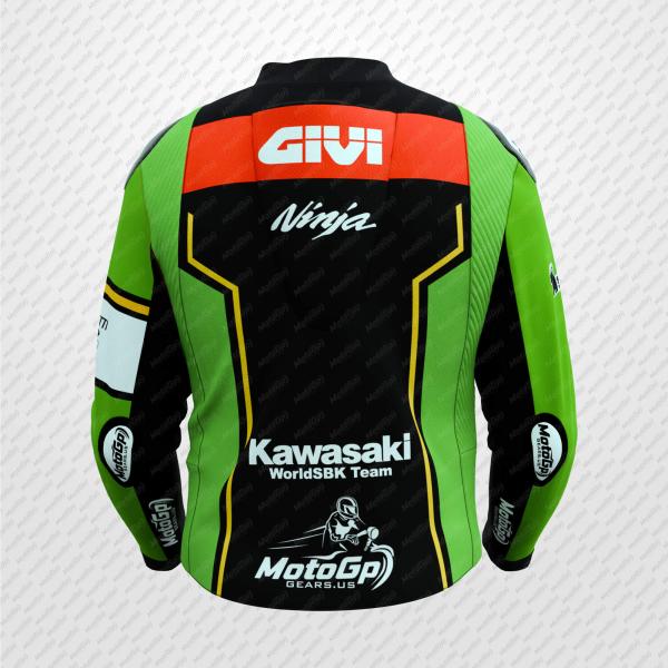 Garrett Gerloff Kawasaki Leder-Rennjacke – SBK 2025 Edition