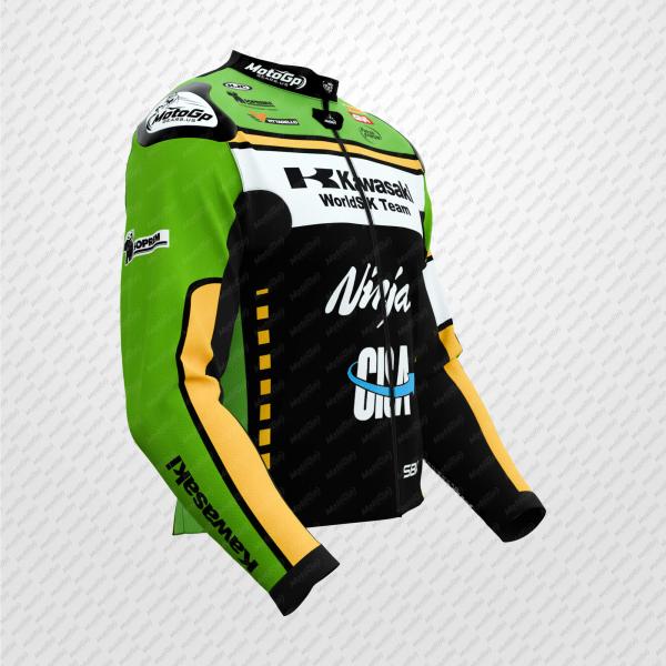 Garrett Gerloff Kawasaki Leder-Rennjacke – SBK 2025 Edition