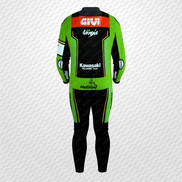 Tuta da Corsa in Pelle Garrett Gerloff Kawasaki – SBK 2025 Edition