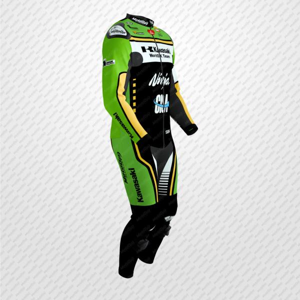 Tuta da Corsa in Pelle Garrett Gerloff Kawasaki – SBK 2025 Edition