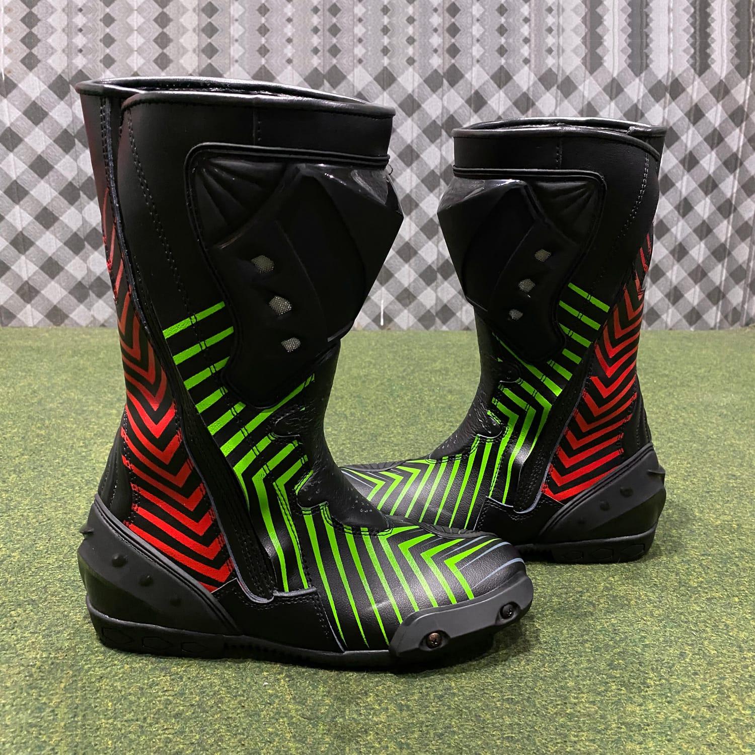 Stivali da corsa moto Kawasaki in vendita