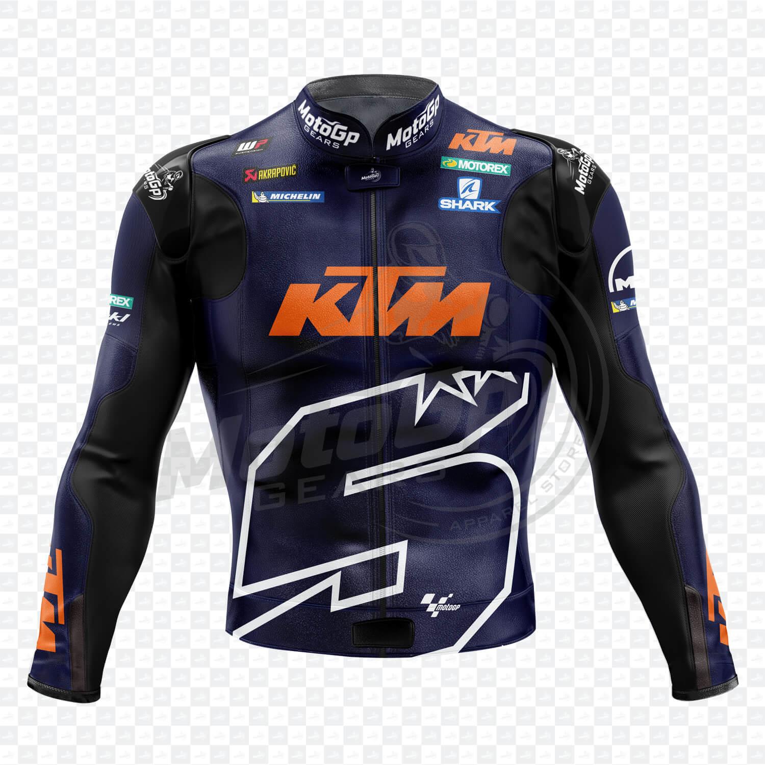 Chaqueta de Moto de Cuero KTM Johann Zarco 2018 Custom
