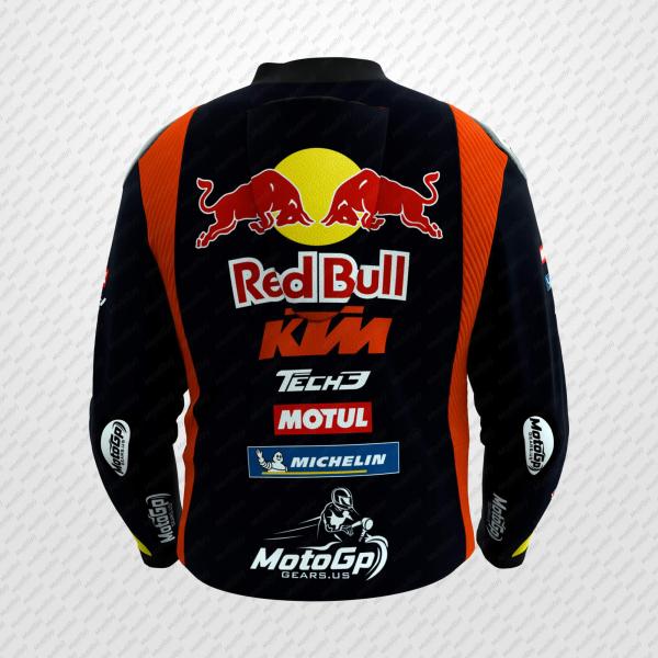 Chaqueta de Cuero Maverick Viñales KTM Red Bull – Edición 2025 por MOTOGP GEARS