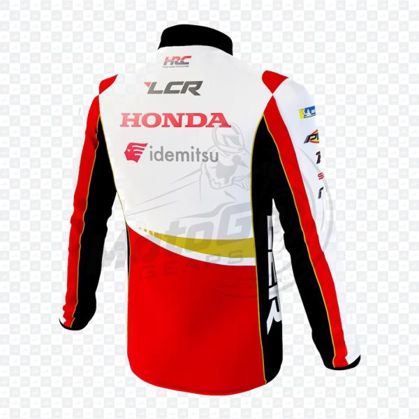 Felpa con Zip LCR Honda Team 2023 Rosso & Bianco – Comfort Premium