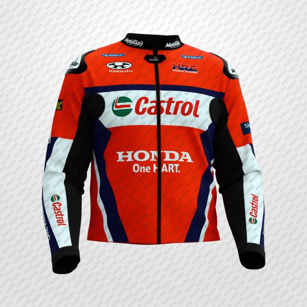 Luca Marini Honda HRC MotoGP Racing Leather Jacket