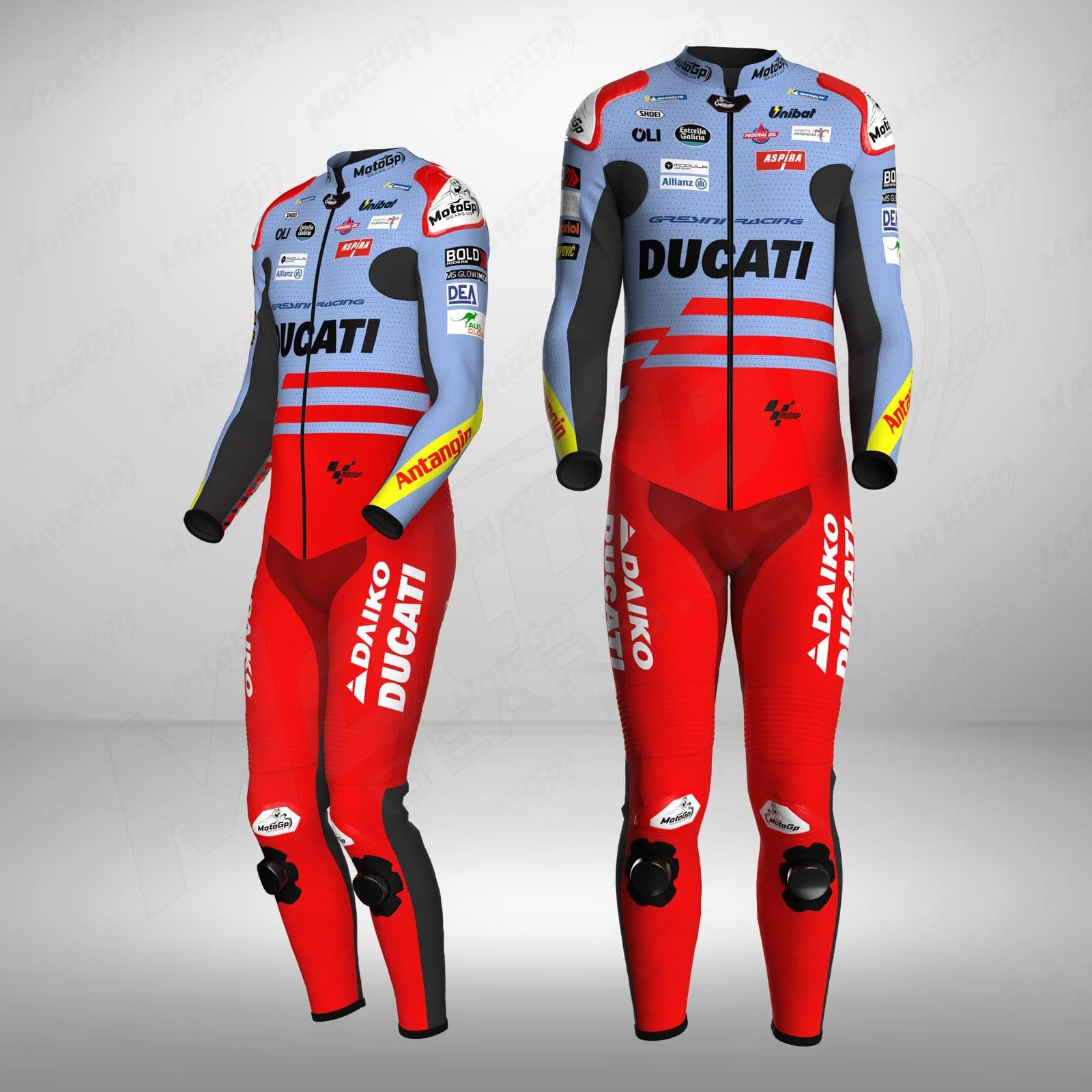Marc Marquez Ducati MotoGP 2024 Leder-Rennanzug – CE-zertifizierter Schutz