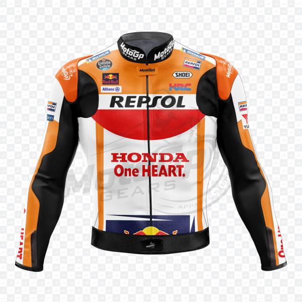 Marc Marquez Honda Repsol 2022 MotoGP Leather Jacket