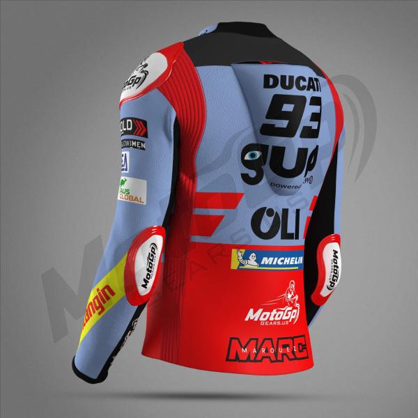 Marc Marquez Ducati Gresini 2024 Leder-Motorradrennjacke – MotoGP Profi-Ausrüstung