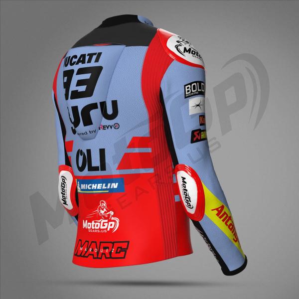 Marc Marquez Ducati Gresini 2024 Leder-Motorradrennjacke – MotoGP Profi-Ausrüstung