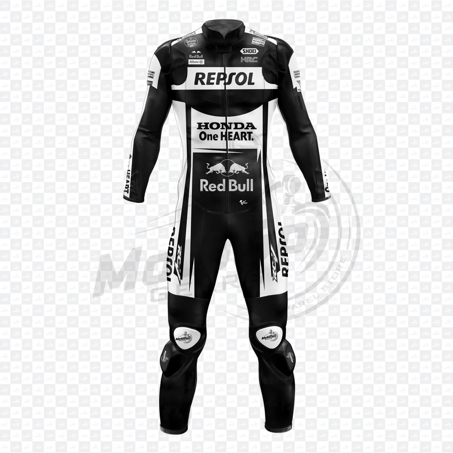 Marc Marquez Test Motorcycle Honda Leather Suit