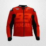 Chaqueta de Cuero Roja Marc Marquez Ducati 93 – Edición Personalizada