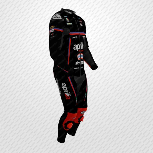 Traje de Carreras Marco Bezzecchi Aprilia MotoGP 2025 – Cuero Premium Certificado CE