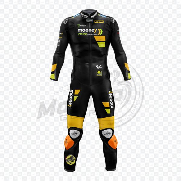 Traje de Cuero Moto Marco Bezzecchi Mooney VR46 MotoGP 2023 – MotoGP Gears USA