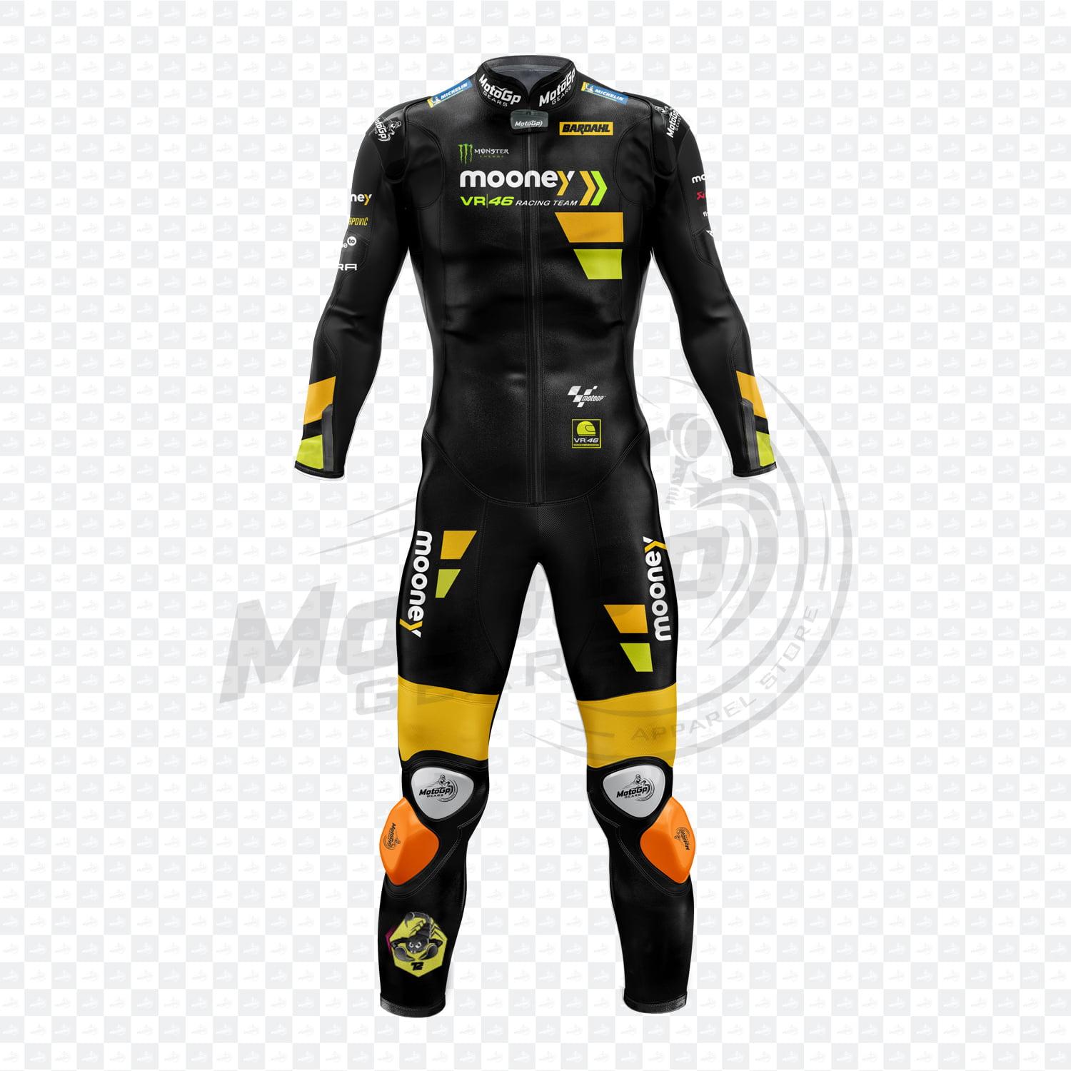 Marco Bezzecchi Mooney VR46 MotoGP 2023 Rennlederanzug – MotoGP Gears USA