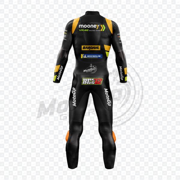 Marco Bezzecchi Mooney VR46 MotoGP 2023 Rennlederanzug – MotoGP Gears USA