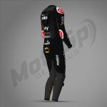 Combinaison en cuir Maverick Vinales Winter Test 2024 Aprilia – Protection CE