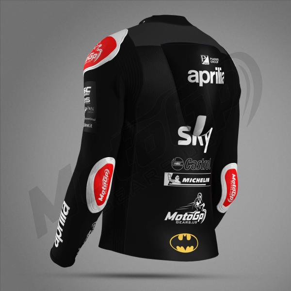 Giacca da Corsa Maverick Viñales Moto 2024 Aprilia – Pelle MotoGP