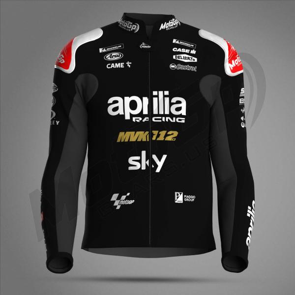 Maverick Vinales Moto 2024 Aprilia Race Jacket