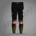 Pantalón de cuero dorado Maverick Viñales 2024 Aprilia – Protección CE