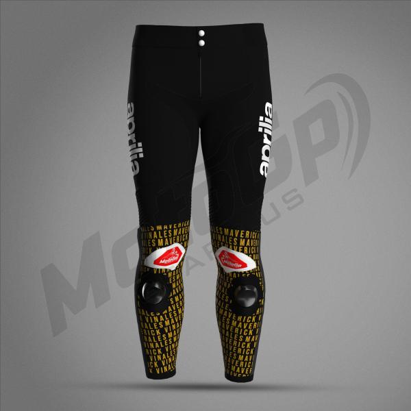 Maverick Vinales 2024 Aprilia Leather Gold Pant