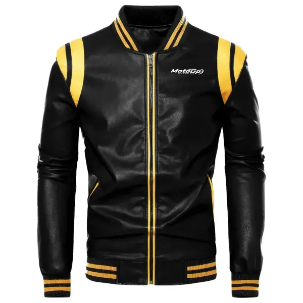 Men’s Black Biker Sheepskin Motorcycle Slim Fit