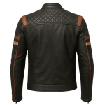 Men’s Black Café Racer Leather Jacket
